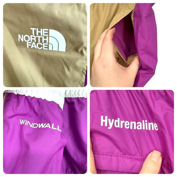The North Face Jogger Pants Women's Plus 3X Hydrenaline Khaki Purple Windbreaker - Picture 9 of 13